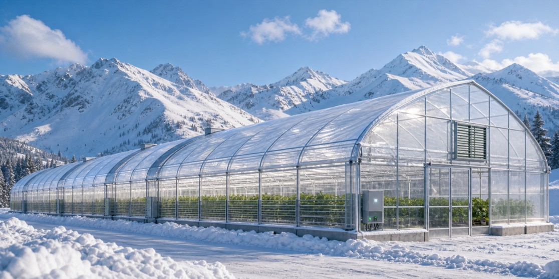 Cold and snowy region greenhouse