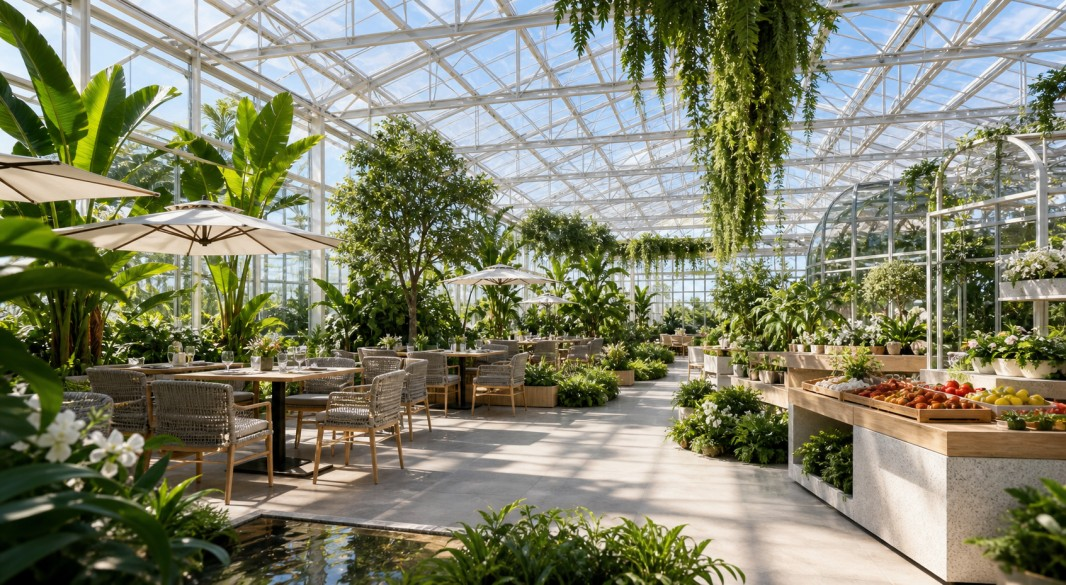 Agricultural display greenhouse